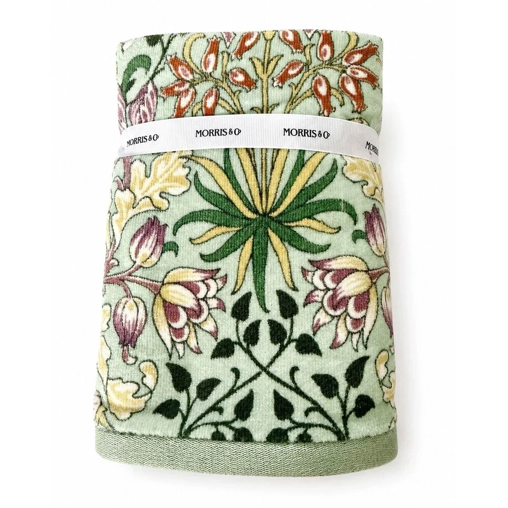 William Morris & Co Hyacinth Hand Towels Soft Luxury 18x28